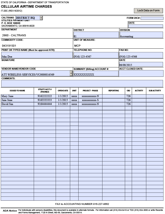 image of Form 20C Wireless Telecommunications